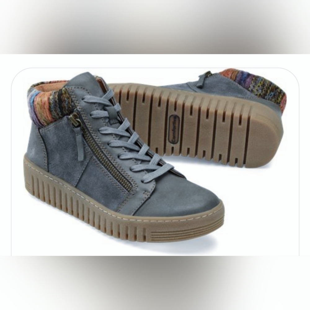 Comfortiva Halia Sneaker/Bootie Denim Blue Size 7 1/2 NIB